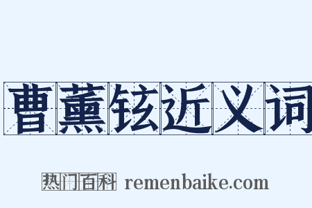 曹薰铉近义词是什么意思的图片